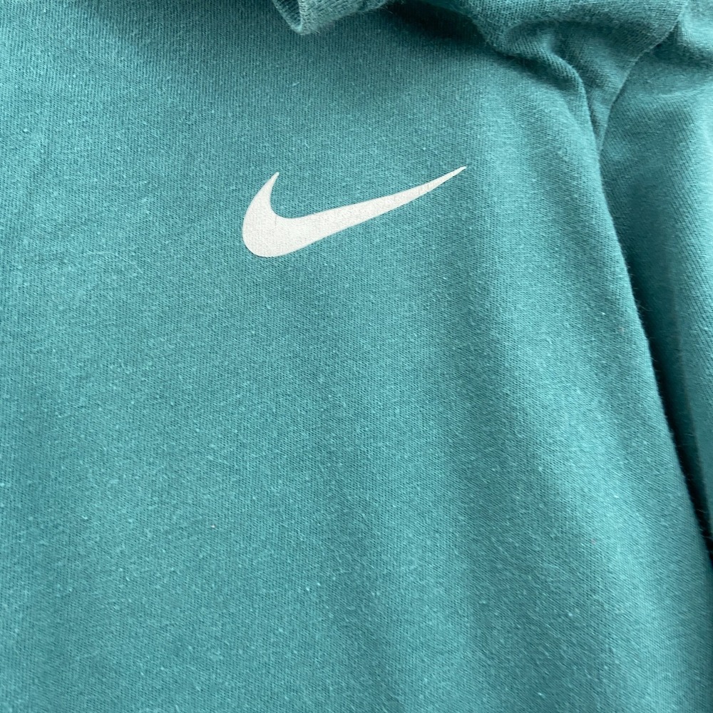 Nike Athletic T Shirt Sz Small Teal Dri Fit Cotton Sweat Wicking Crew Neck - Picture 4 of 10